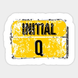 For initials or first letters of names starting with the letter Q Sticker